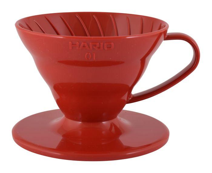 Hario Coffee Dripper V60 01 Red Plastic - Coffee Omega UK Ltd